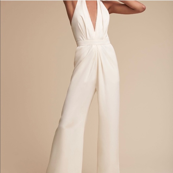 BHLDN Pants - White BHLDN Jill Stuart jumpsuit size 0
